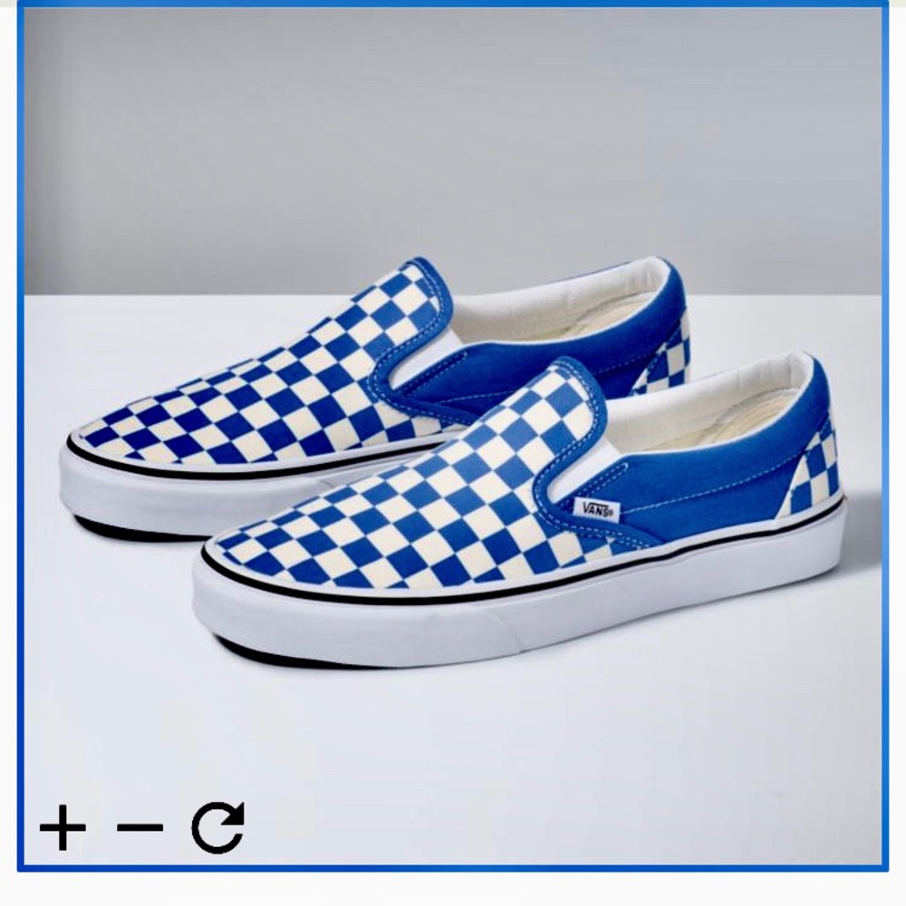 Checkered classic slip on